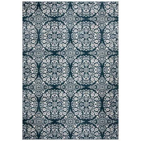 Safavieh 2 ft. 2 in. x 7 ft. Isabella Rectangle Power Loomed Rug, Navy & Ivory ISA958N-27